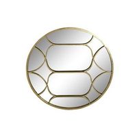 espejo metal 80x25x80 dorado
