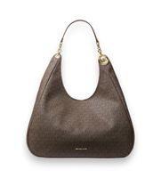 michael kors para mujer 30f6geje7b bolso de hombro ellie grande con logotipo marron osfa casual lona