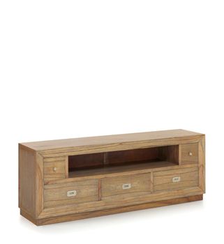 Mueble tv de madera marrón anch. 160 cm