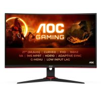 aoc c27g2ebk 27 curvo fullhd 165hz va 1ms altavoces hdmi dp 1500r gaming