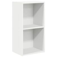 estanteria 2 niveles madera contrachapada blanco 40x30x765 cm vidaxl