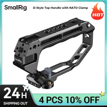 Mango superior estilo D SmallRig con abrazadera NATO, múltiples interfaces de montaje con riel NATO, puede montar micrófonos, brazo mágico 5661