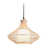 lampara de techo de  bambu  - lampara colgante diseno boho bali - amara  madera natural