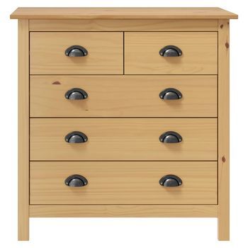 Mesita De Noche | Armario De Noche | Mesa De Noche Hill Madera Maciza De Pino 79x40x80 Cm