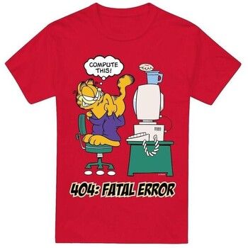 Garfield Camiseta Compute This para hombre