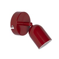 aplique pared con foco orientable gu10 metal rosa o5 cm