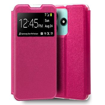 Cool Funda Flip Cover Liso Rosa para Xiaomi Redmi Note 14 5G