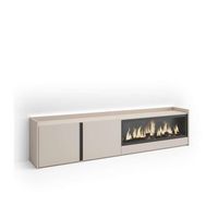 mueble tv moclinejo-01 con chimenea y luces led regulables