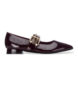 Xti para mujer. 14641802-BURDEOS Zapatos 146418 burdeos (39), Rojo, 1 a 3cm, Hebilla, Casual, Clásico, Charol