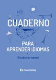 cuaderno para aprender idiomas azul