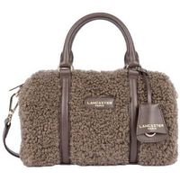 lancaster bolso de mano bolso de viaje con cremallera m moumoute marron para mujer