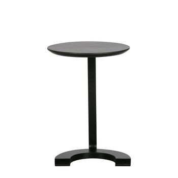 Mesa de centro en madera y metal negro