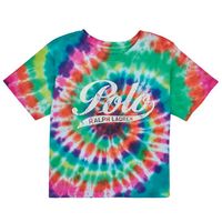 polo ralph lauren camiseta crop tee-knit shirts-t-shirt para nina