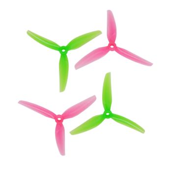 2 Pares / 10 Pares HQProp Ethix S3 Sandía 5031 5x3.1 Hélice de 5 Pulgadas de 3 Palas de Poli Carbonato para Drone RC de