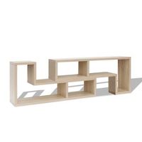 mueble para tv en forma de l color roble vidaxl