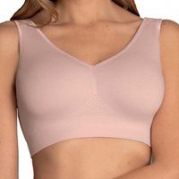 lotta soft cup sleep bra light support pocketed bra