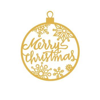 Decoración Pared De Metal Xmasgold-30 Oro 66x63 Cm
