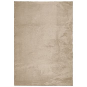 Alfombra De Pelo Corto Suave Lavable Huarte Arena 160x230 Cm Vidaxl