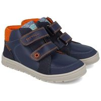 garvalin botas bota en piel con velcro - barefoot para nino