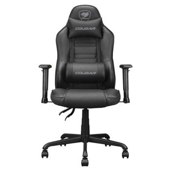 Silla Gaming COUGAR Fusion S Soporte Lumbar 3D, Reposabrazos 2D, 120kg, Negro