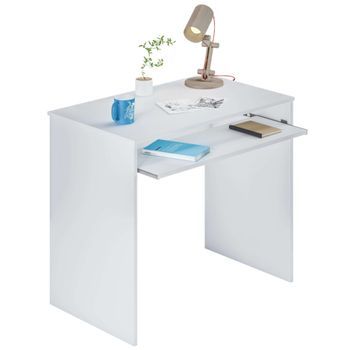 Mesa Escritorio Con Balda Extraíble Forés I-joy 79x90x54 Cm - Blanco