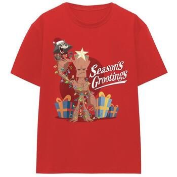 Marvel Camiseta Seasons Grootings para mujer