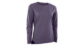 Maillot mtb ion  strong scrub  strong  amp bat de manga larga para mujer morado