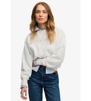 superdry para mujer w2012635a sudadera script brand loose blanco roto xl casual algodon manga larga