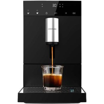 Cecotec Cafetera Superautomática Compacta Cremmaet Compact, 19 Bares, Sistema Thermoblock, Grano recién molido con Plug&Play, Depósito 150gr café con molinillo, 1,1 L agua