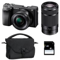 camara mirrorless sony alpha 6400 242 mp zoom optico sensor cmos extras 4k eye af wifi