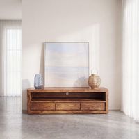 mueble tv de sheesham macizo de 160 cm