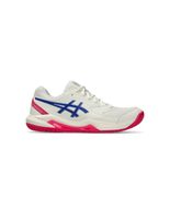zapatillas de tenis asics gel-dedicate 8 mujer beigeazul cobalto
