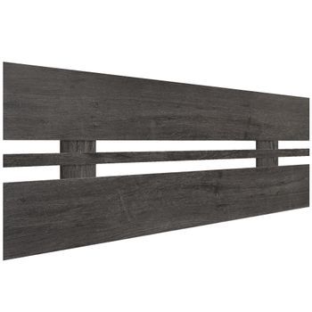 Dhome Cabecero Ceniza 105cm Horizontal Estilo Ancho Madera Reciclada Dm Herrajes Incluidos (105cm Horizontal Ancho, Ceniza)