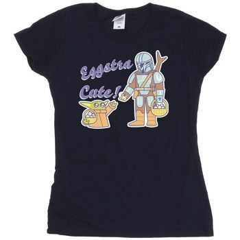 Disney Camiseta manga larga The Mandalorian Eggstra Cute para mujer