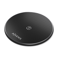cargador aisens inalambrico usb-c 15w para movil negro