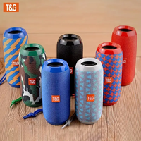 altavoz bluetooth portatil para exteriores tg117 ipx4 microfono incorporado compatible con fm tarjeta tf y conexion usb