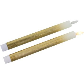 Set 6 Velas Dorado