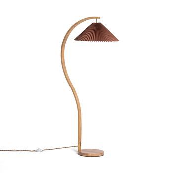 Lámpara De Pie Madera Luanda Marrón Oscuro