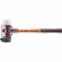 halder simplex maza goma rellena con pie integrado  superplastico con carcasa de hierro maleable y mango de madera de alta calidad - d80 mm - 3027280