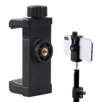 erikole-soporte universal para tripode clip para telefono soporte con orificio para tornillo de 14 pulgadas para tripode accesorios para telefono inteligente movil