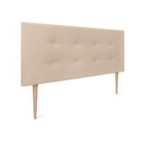 cabecero de polipiel capitone 145x115cm con patas camas 135140 - beige