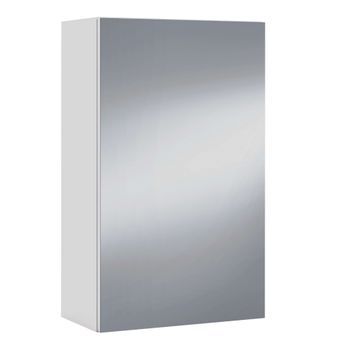Mueble De Baño Con Puerta Batiente Espejo Y Dos Baldas Interiores