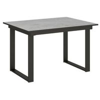 mesa extensible pequena banzy-color gris cemento-ancho extensible