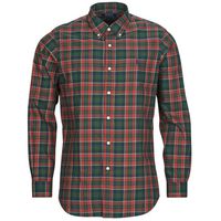 polo ralph lauren camisa manga larga camisa en twill de tartan para hombre