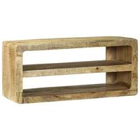 mueble de tv marron 80 x 32 x 36 cm madera maciza de mango vidaxl