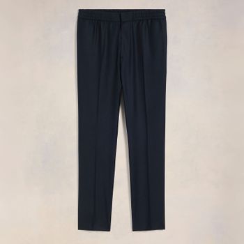 AMI Elasticated Waist Wool Trousers - XL