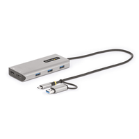 adaptador multipuertos usb-cusb-a - hdmi doble de 4k1080p
