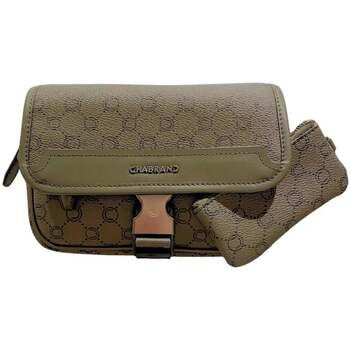 Chabrand Bolso Mini-bolso de lona revestida y piel - Oliva para hombre