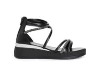 sandalias asimetricas con refuerzo y pedreria black 36