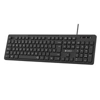 teclado business slim silencioso con cable usb